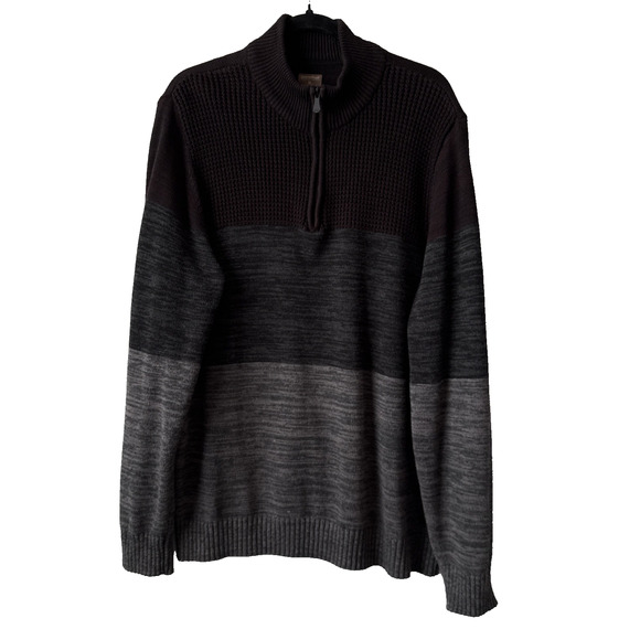 Great Northwest Company Men’s XL Preppy Colorblock 1/4 Zip Knit Pullover Sweater - Picture 1 of 10